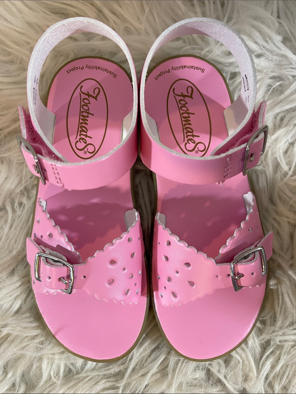 FOOTMATES ECO-ARIEL - ES011-661 - BUBBLEGUM MICRO WATERPROOF SIZE 12 NEW - Picture 4 of 10